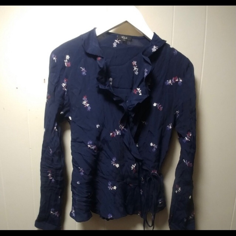 Rails floral wrap style blouse